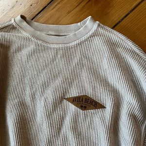 Avila Beach cord crewneck